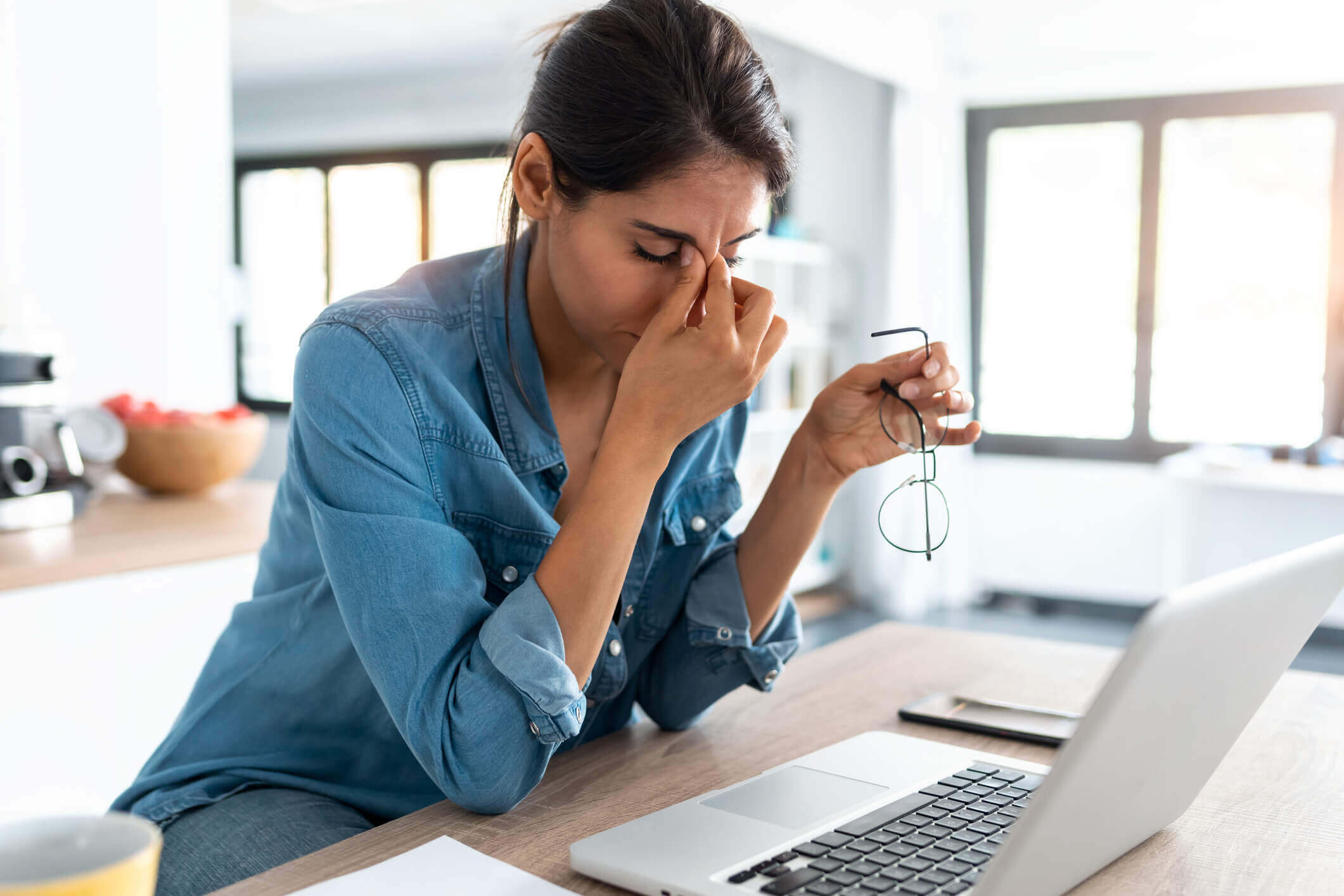 A woman suffering with mental health Issue